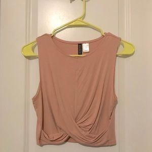 Salmon color crop top